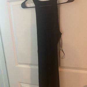 Black dress with small back cutout